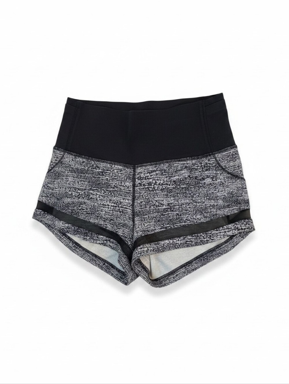 Lululemon Pace Perfect Short 3” Air Time White Black Black Size 4 - Picture 6 of 10